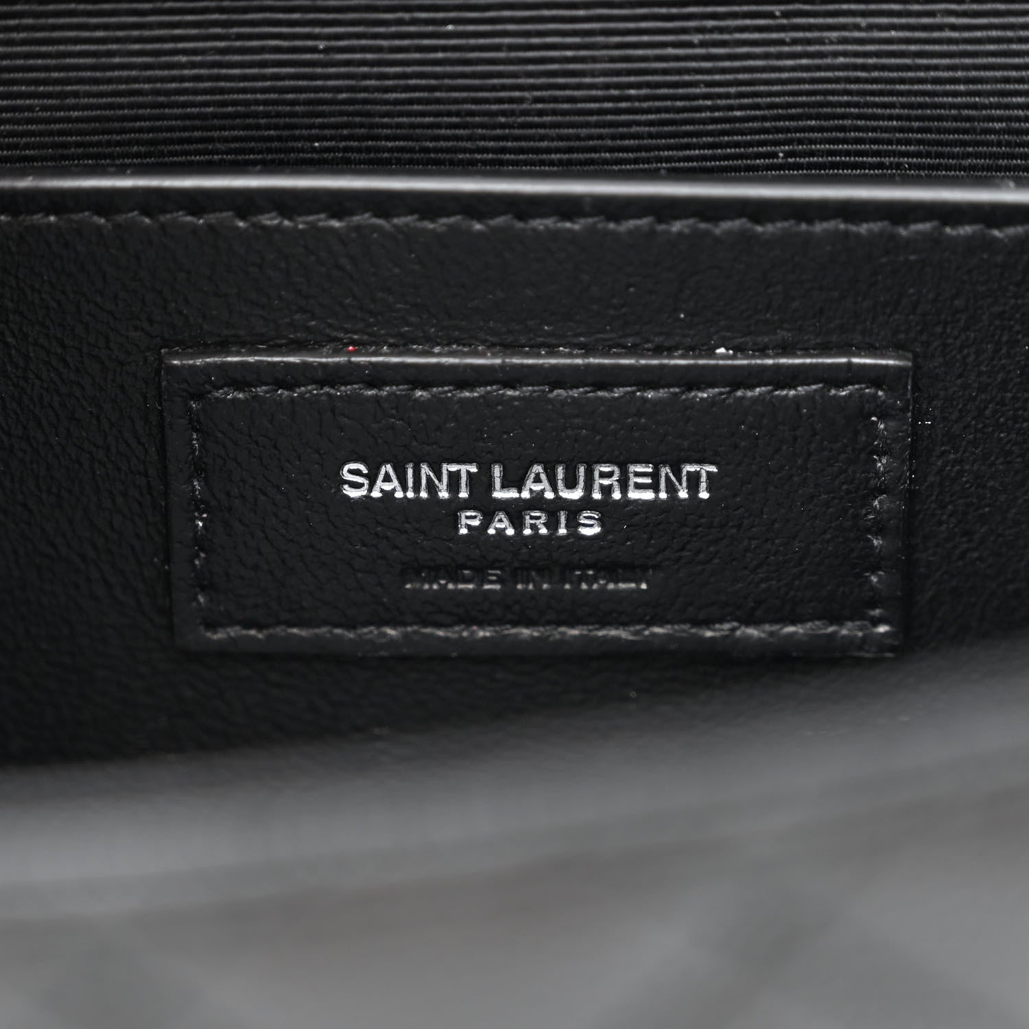Saint Laurent Grain De Poudre Textured Mixed Matelasse Triquilt Medium Monogram Satchel Black 6 of 11