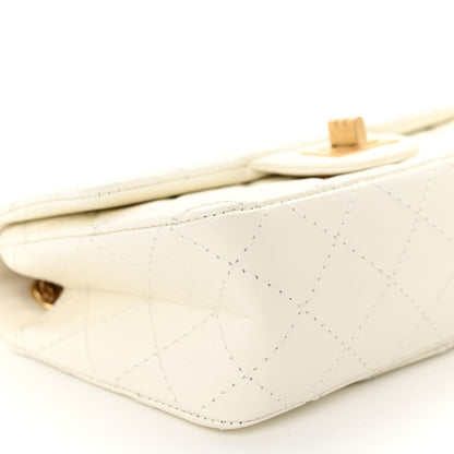 Chanel Aged Calfskin Quilted 2.55 Reissue Mini Flap White 9 of 11