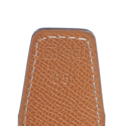 Hermes Box Courchevel 32mm H Belt 65 Black Gold 6 of 6