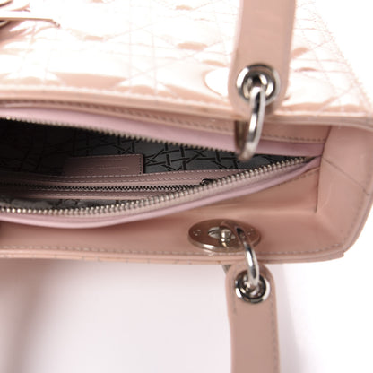 Christian Dior Patent Cannage Medium Lady Dior Rose Clair 5 of 14