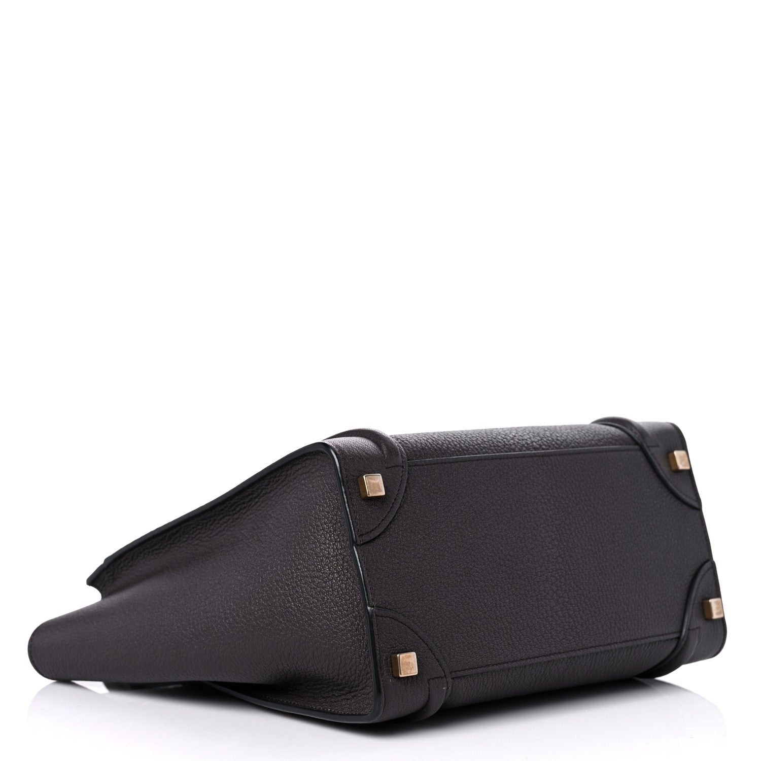 Celine Drummed Calfskin Micro Luggage Brown 4 of 12
