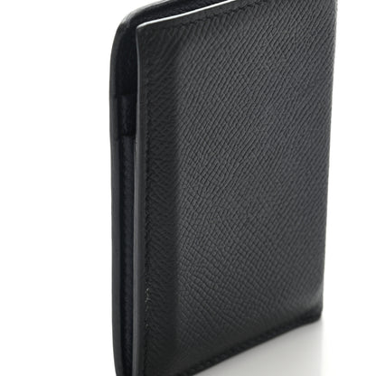 Hermes Epsom MC2 Euclide Card Holder Case Black Bleu Indigo 10 of 15