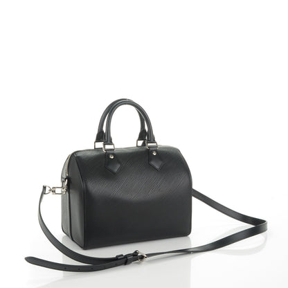 Louis Vuitton Epi Speedy Bandouliere 25 Black 3 of 7