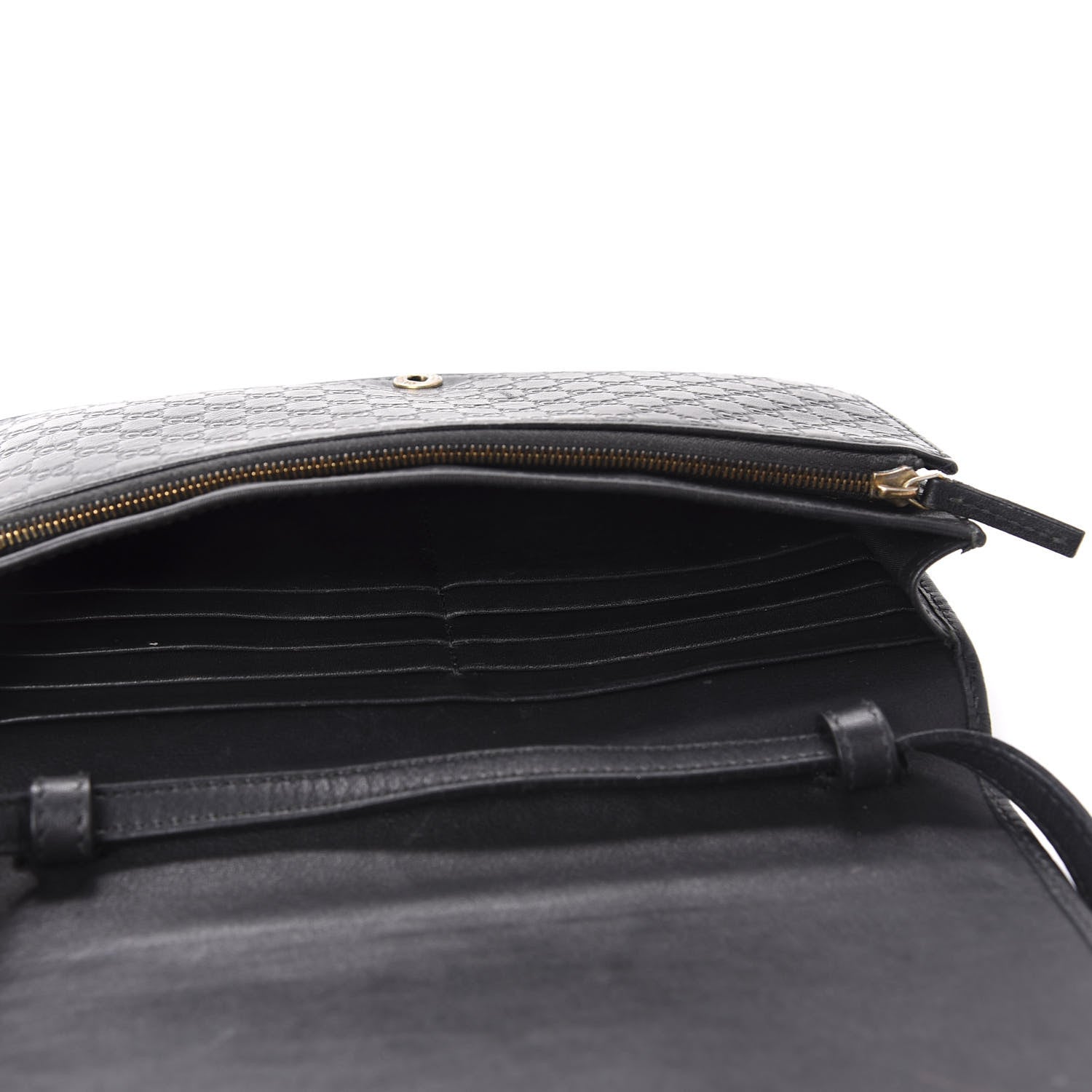 Gucci Microguccissima Crossbody Wallet Black 5 of 15