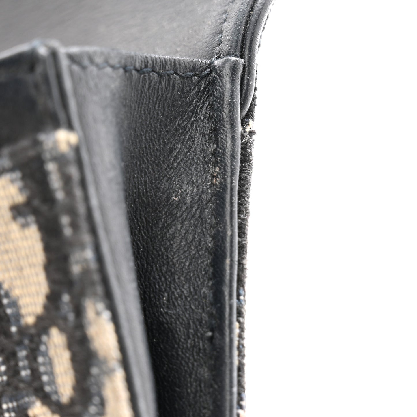 Oblique Saddle Card Holder Blue