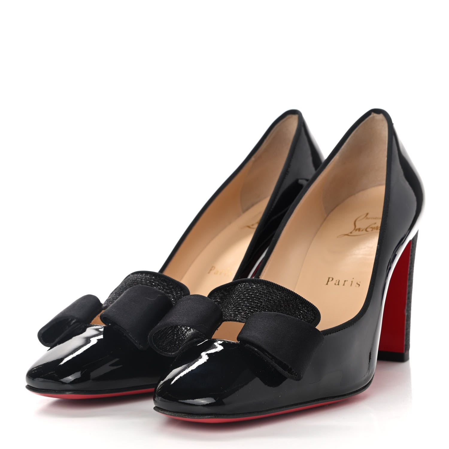 Christian Louboutin Patent Lagoyata 85 Pumps 37 Black 3 of 8