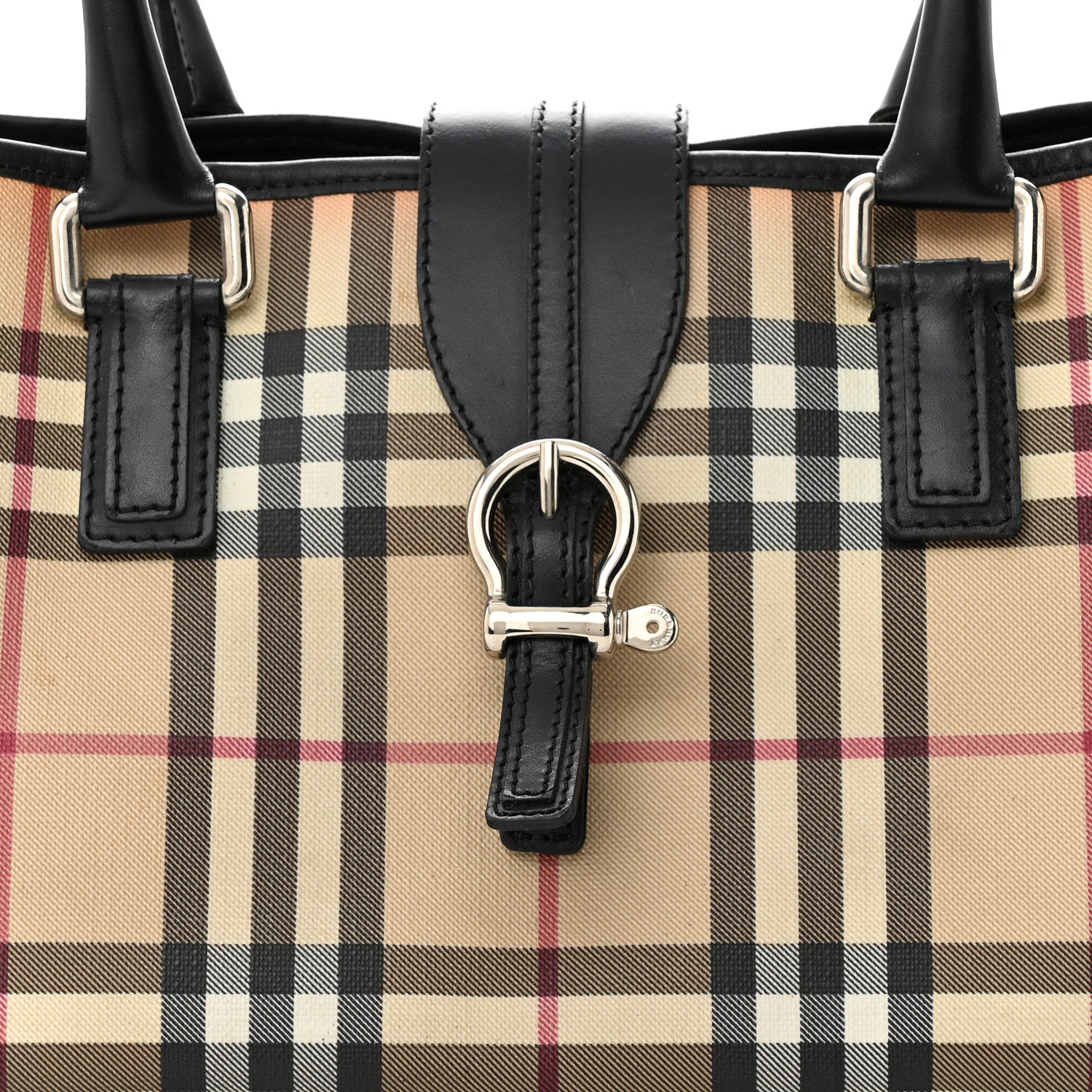 Burberry House Check Buckle Tote Black 8 of 17