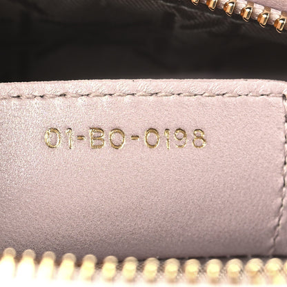 Christian Dior Pearly Lambskin Cannage Medium Lady Dior Lotus 6 of 11