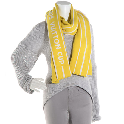 Louis Vuitton Cotton Cashmere Cup Scarf Yellow 2 of 5