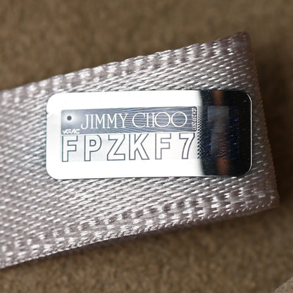 Jimmy Choo Calfskin JC Embossed Envelope Pouch Caramel 7 of 7