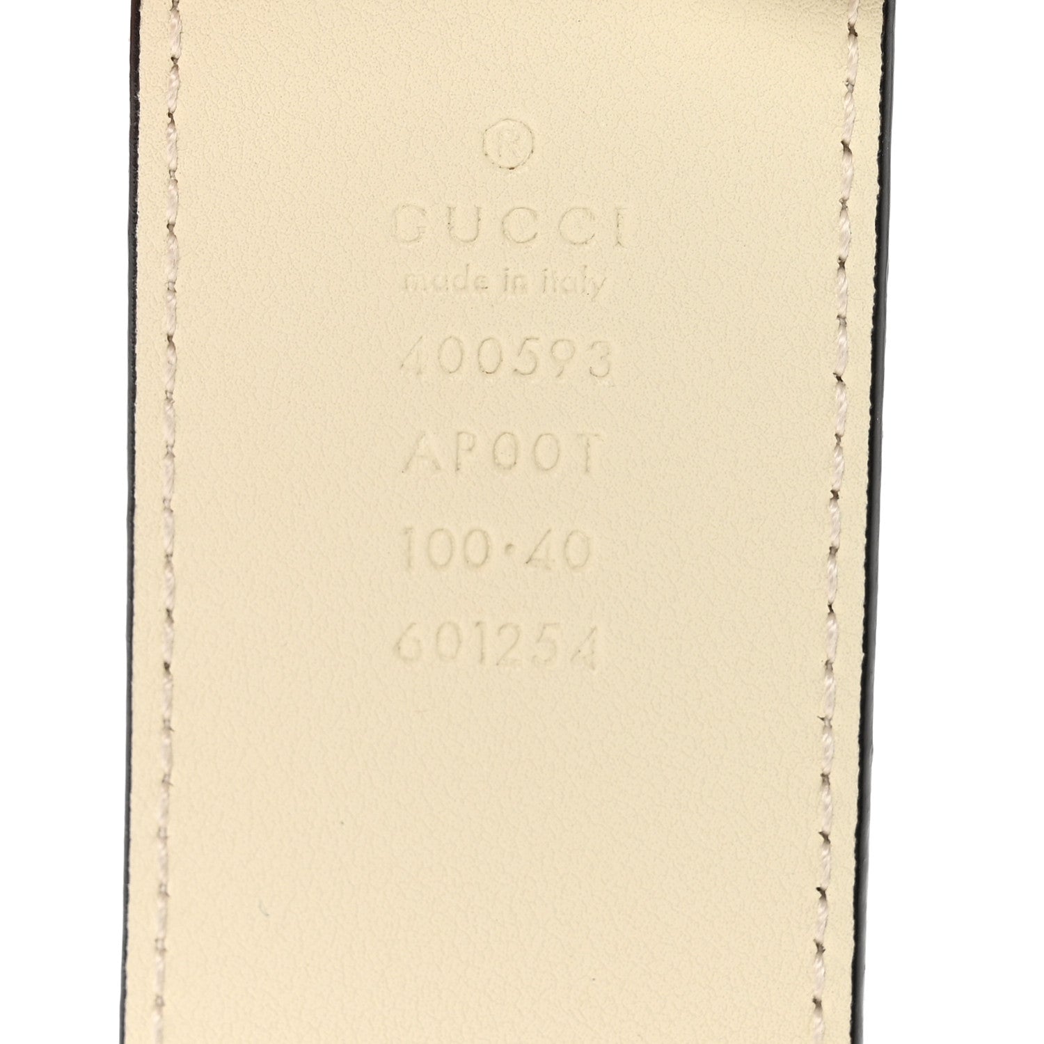 Gucci Calfskin Double G 40mm Belt 100 40 Mystic White 3 of 6