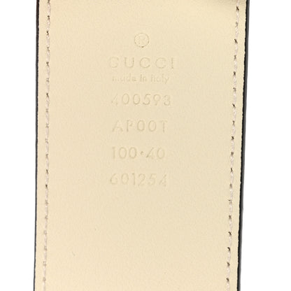 Gucci Calfskin Double G 40mm Belt 100 40 Mystic White 3 of 6