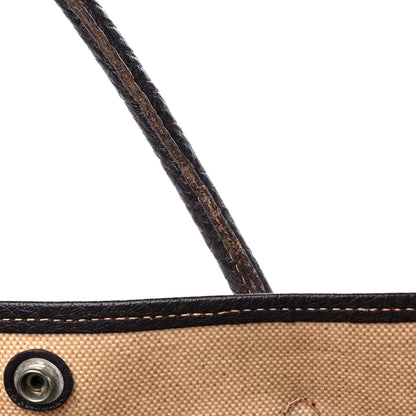 Hermes Buffle Skipper Toile Garden Party 36 MM Tote Marron Fonce 13 of 15