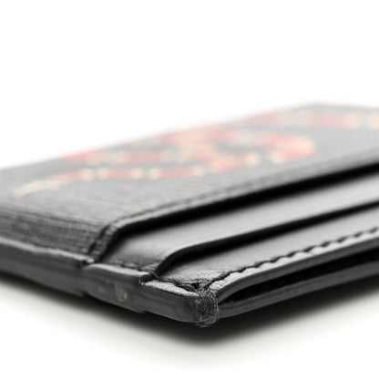 Gucci GG Supreme Monogram Kingsnake Card Holder Black Grey 8 of 8