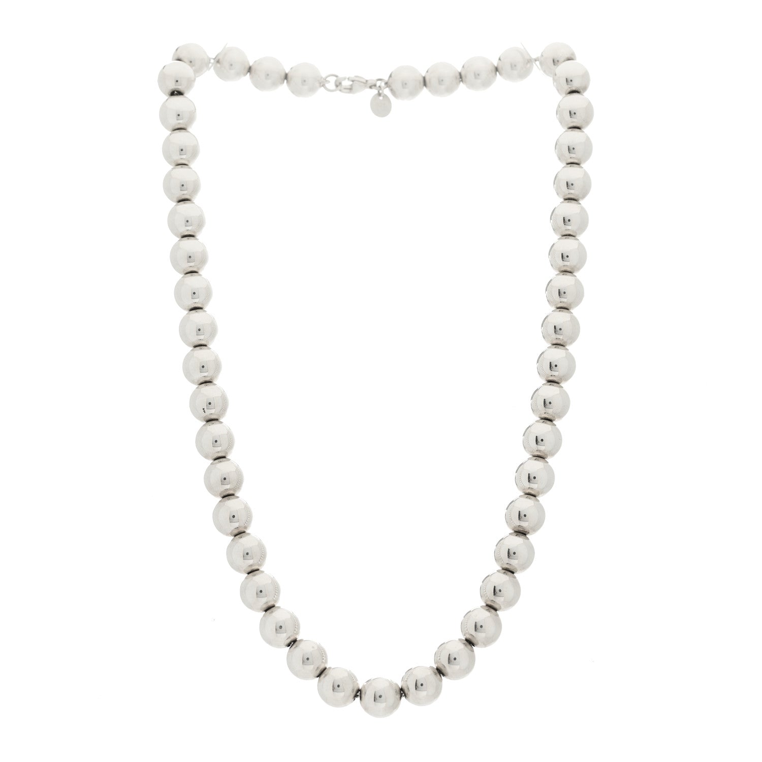 Tiffany Sterling Silver 10mm Hardwear Ball Necklace 3 of 6