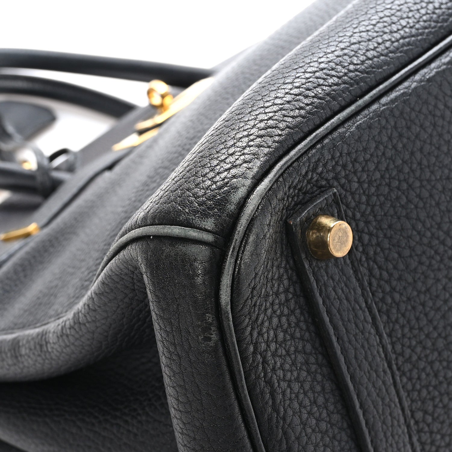 Hermes Taurillon Clemence Birkin 35 Black 9 of 12