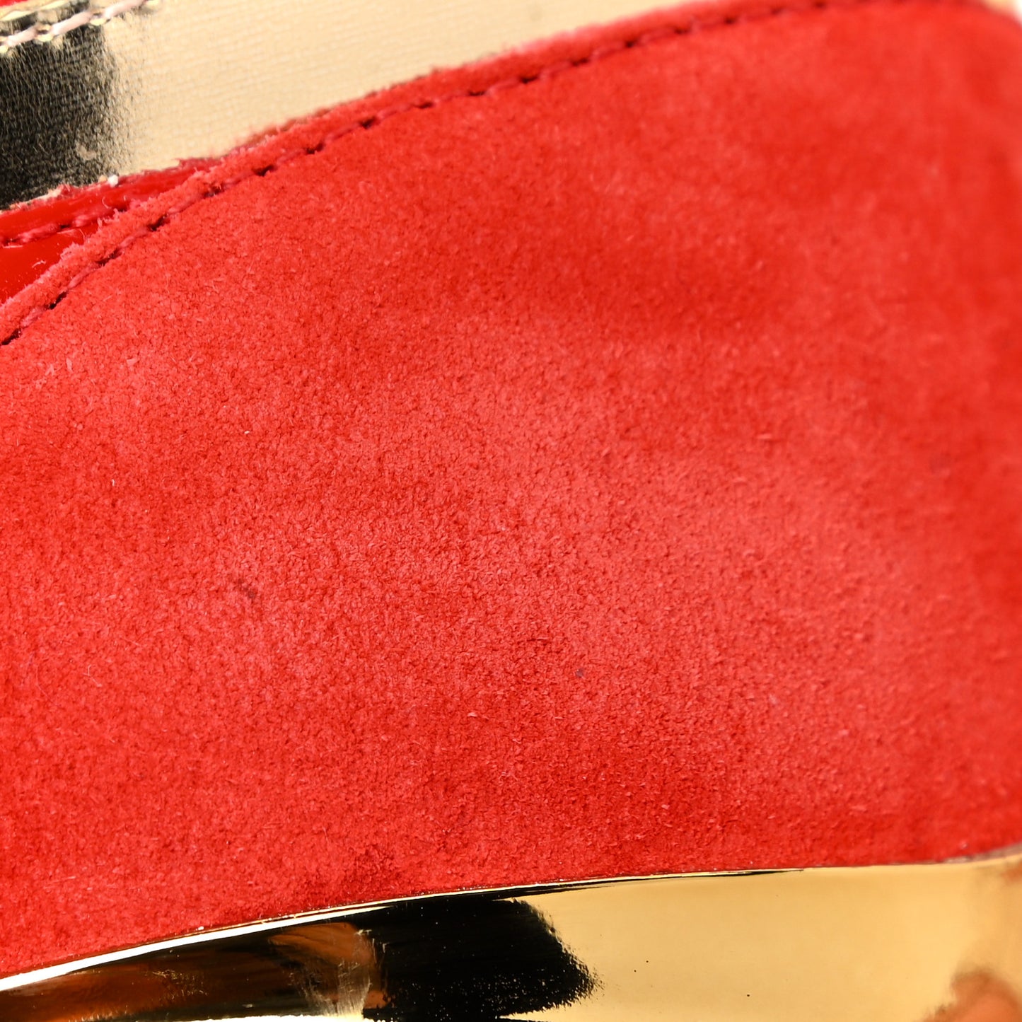 Suede Calfskin Run Away Sneakers 38.5 Rouge Pink