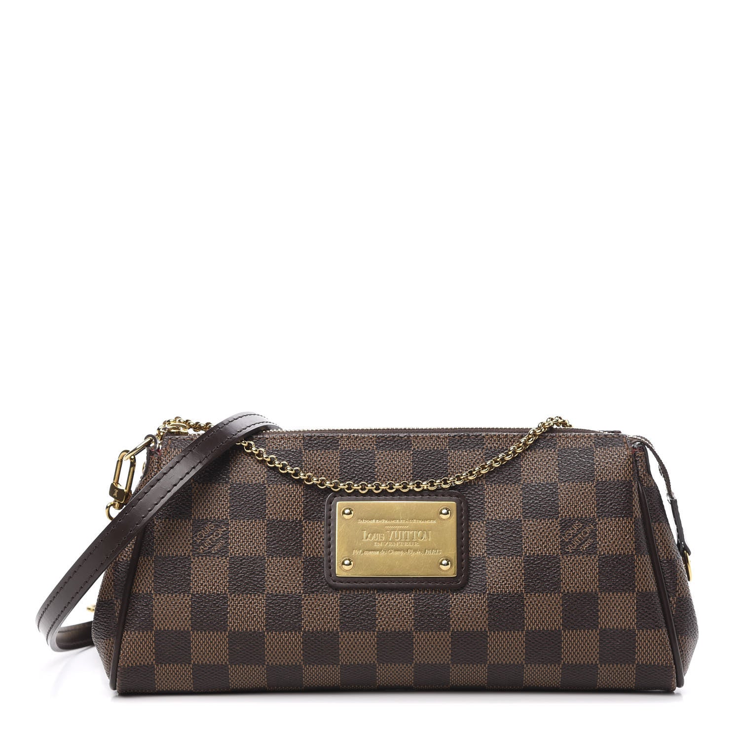 Louis Vuitton Damier Ebene Eva Clutch 1 of 10