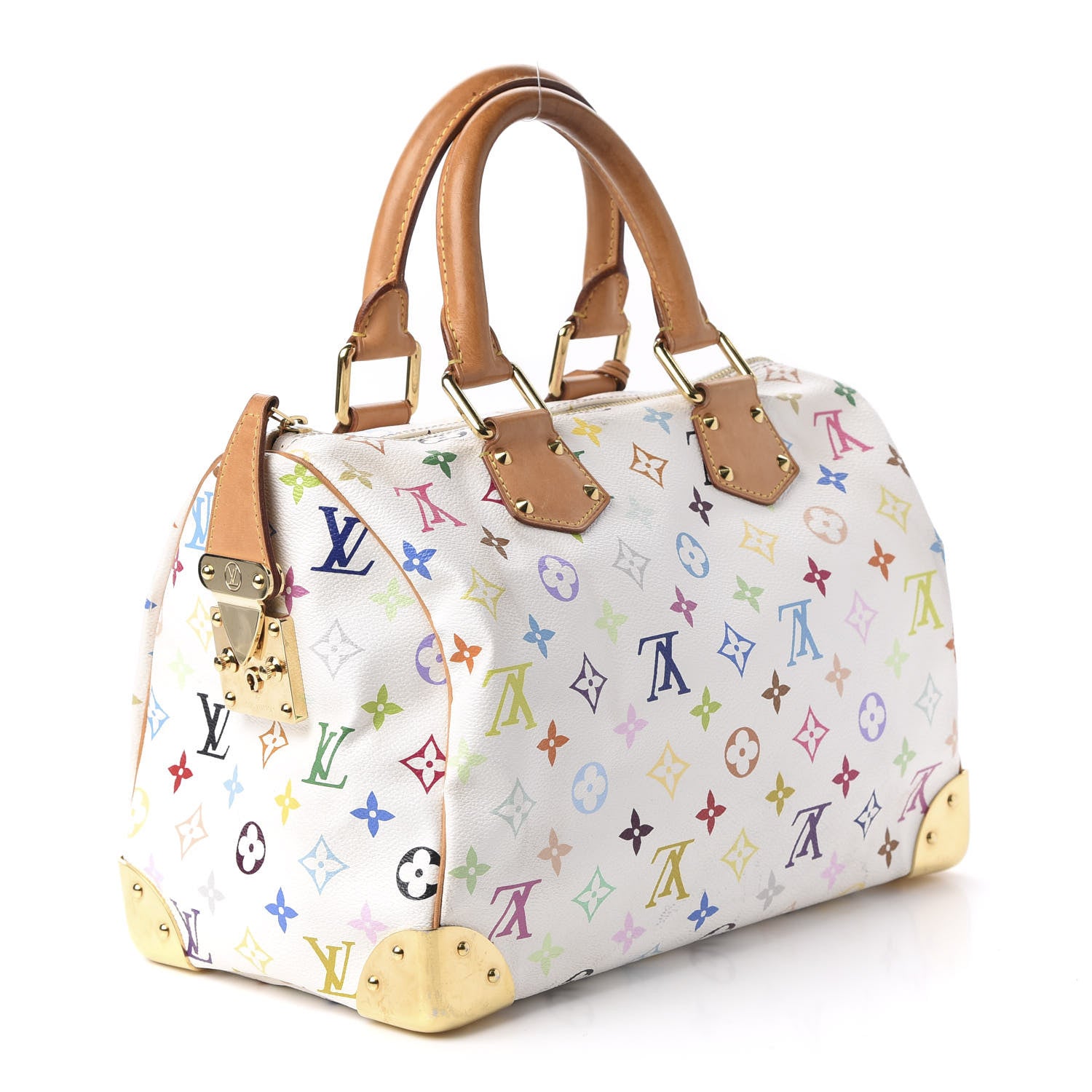 Louis Vuitton Monogram Multicolor Speedy 30 White 3 of 10