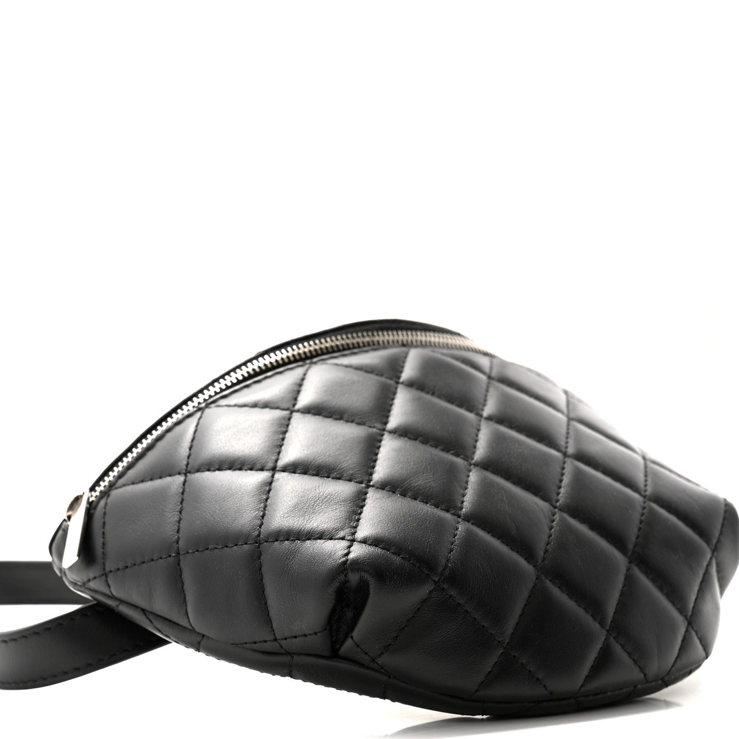 Chanel Calfskin Quilted Waist Belt Bag Black 9 of 10
