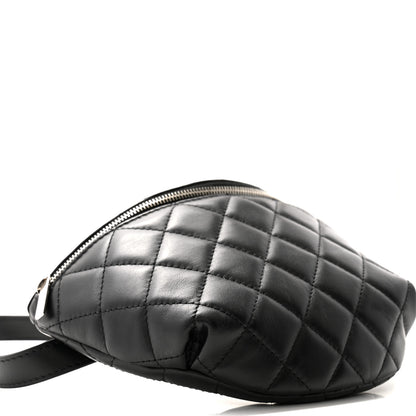 Chanel Calfskin Quilted Waist Belt Bag Black 9 of 10