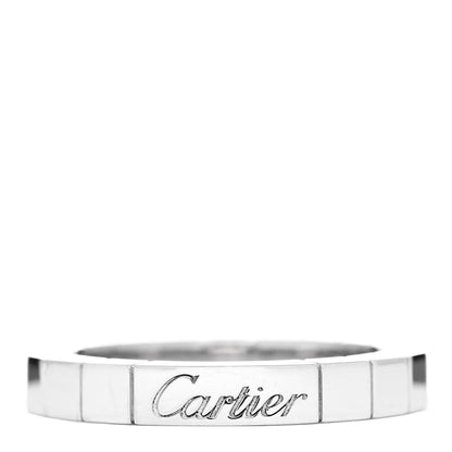 Cartier 18K White Gold Lanieres Ring 50 5.25 1 of 5