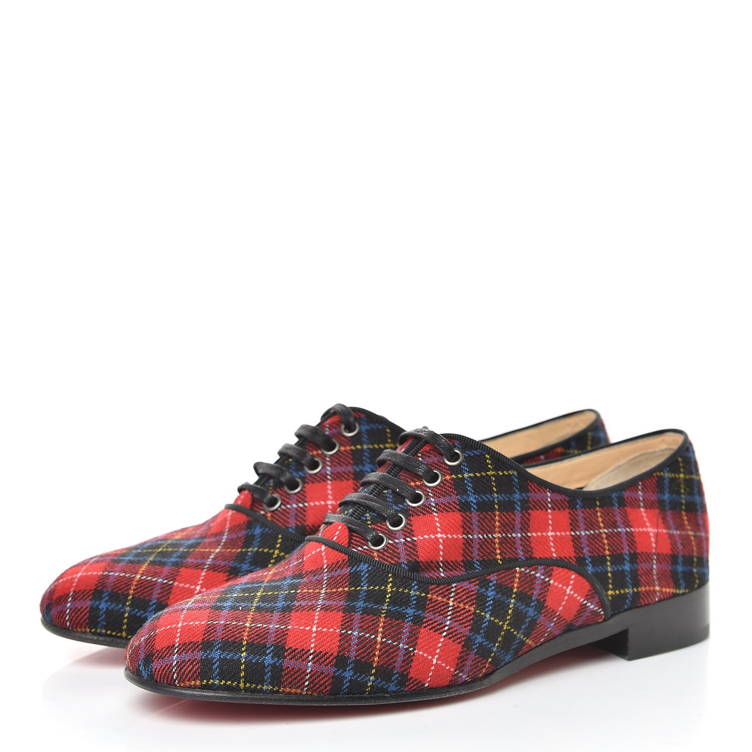 Christian Louboutin Tartan Fred Oxfords 36 Multi 3 of 7