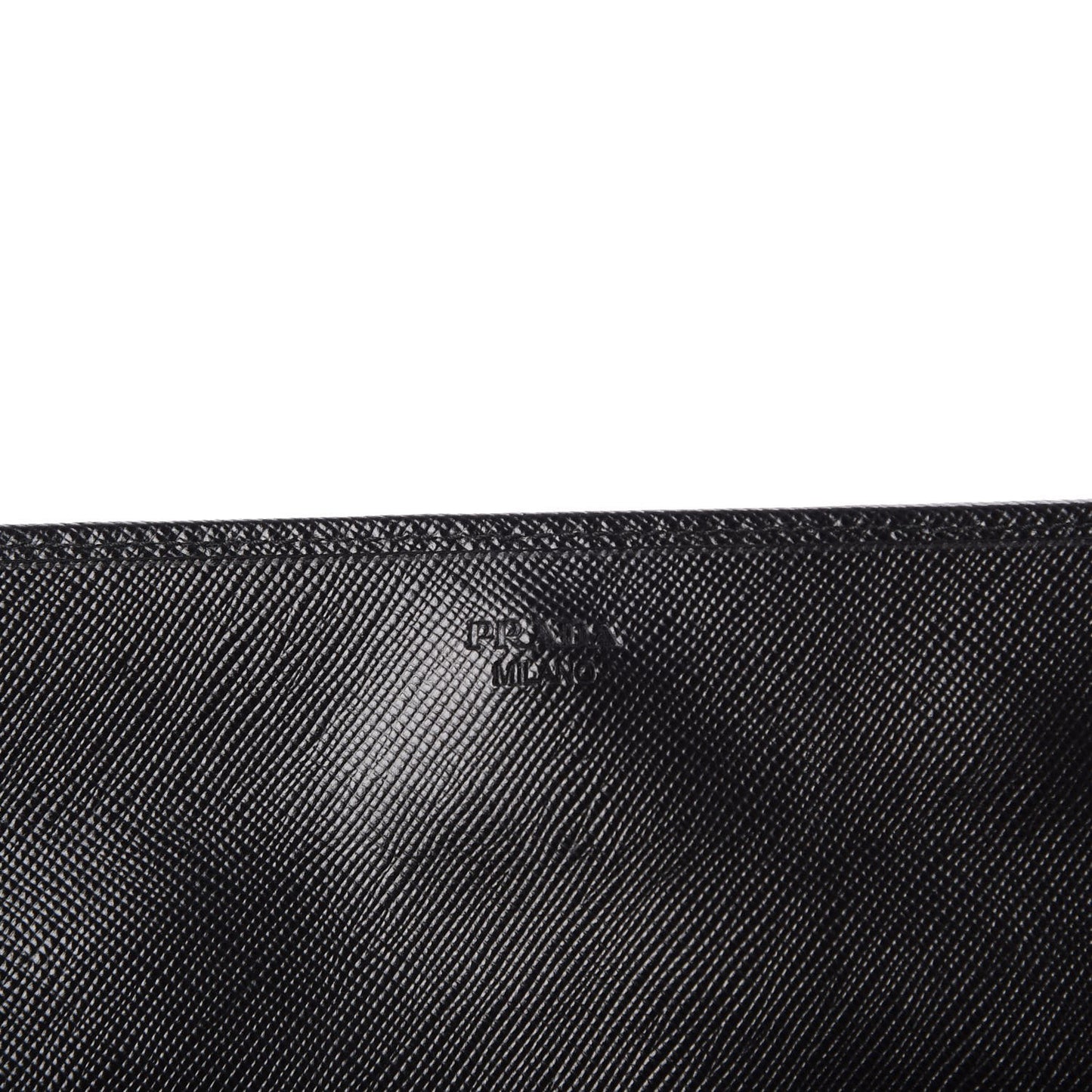 Saffiano Metal Oro Chain Wallet Nero Black