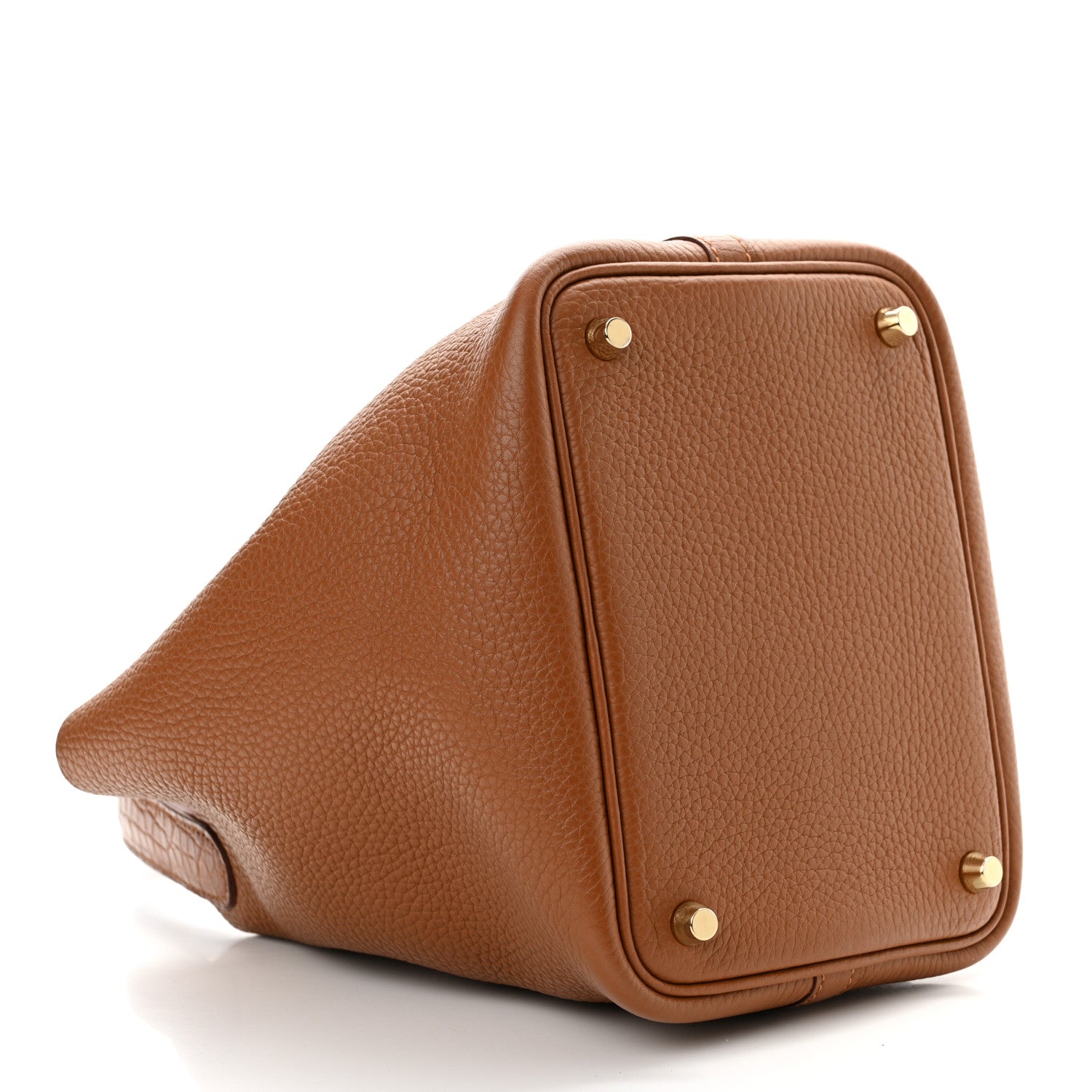 Hermes Taurillon Clemence Matte Alligator Picotin Lock Touch 18 PM Gold 4 of 11