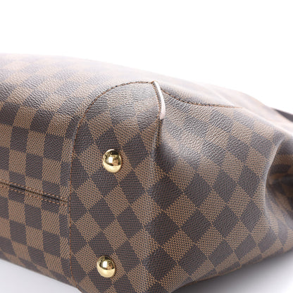 Louis Vuitton Damier Ebene Caissa Hobo Rose Ballerine 9 of 11