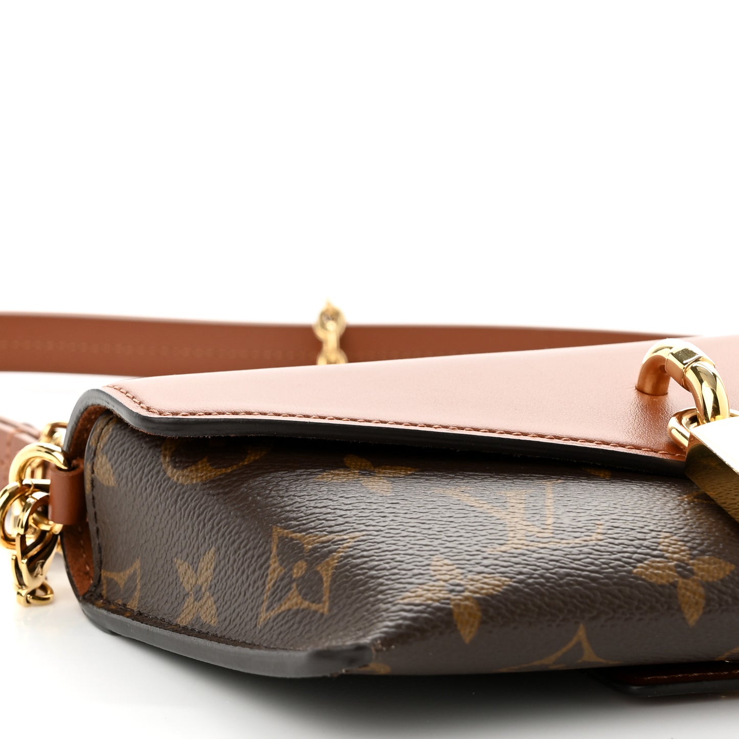 Monogram Padlock On Strap Caramel