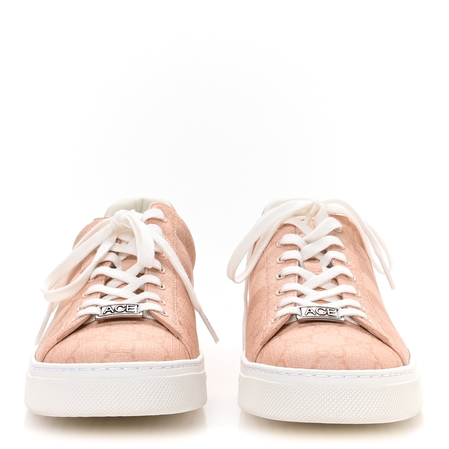 Gucci GG Supreme Tonal Web Womens New Ace Sneakers 39 Pink 3 of 9