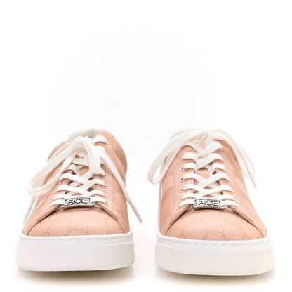 Gucci GG Supreme Tonal Web Womens New Ace Sneakers 39 Pink 3 of 9