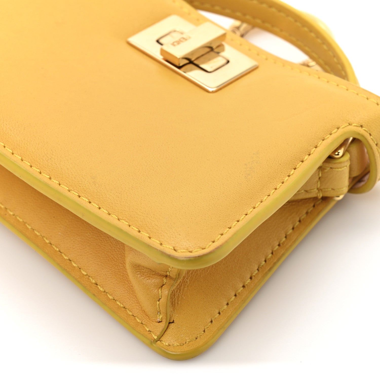 Fendi Nappa Sigma Pico Peekaboo Charm Mismosa 19 of 24