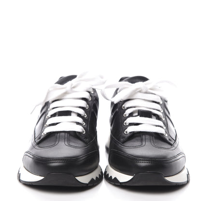 Hermes Calfskin Womens Trail Sneakers 39.5 Black 2 of 8