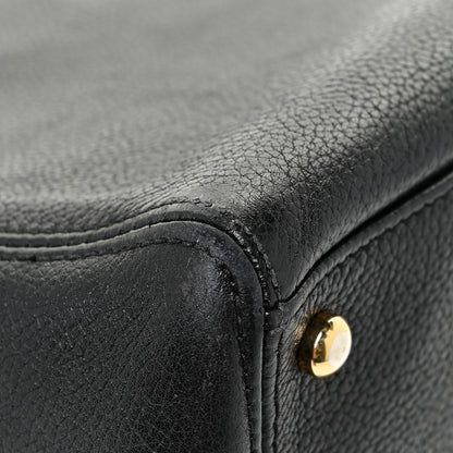 Chanel Calfskin Cerf Executive Shopper Tote Black 12 of 27