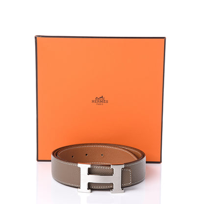 Hermes Epsom 24mm Mini H Belt 95 Gold Etoupe 6 of 6