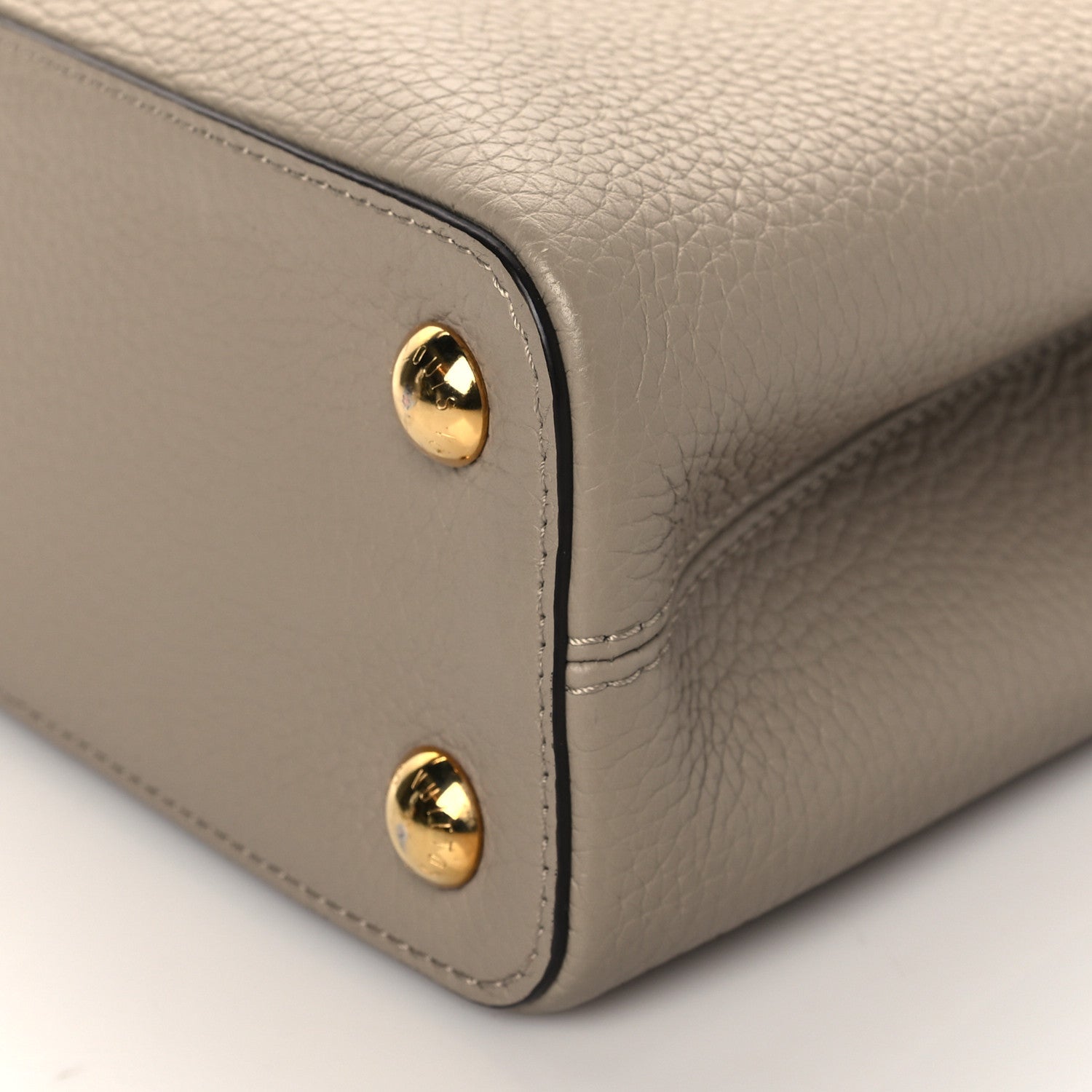 Louis Vuitton Taurillon Capucines BB Galet 9 of 9