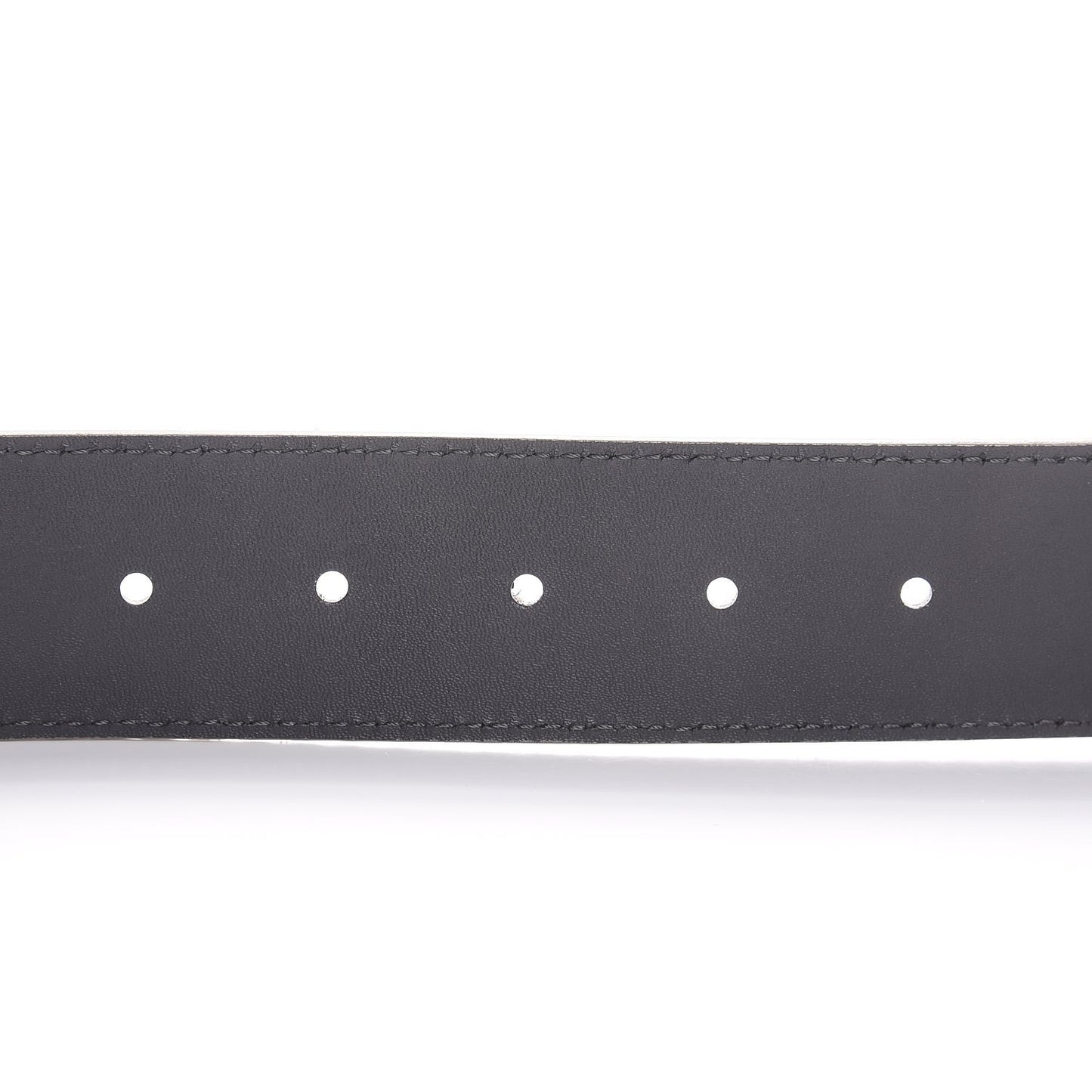 Suede Calfskin Mini Damier 40mm LV Initiales Belt 85 34 Grey