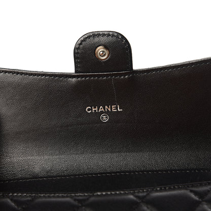 Chanel Lambskin Quilted Small Flap Wallet Black 5 of 8