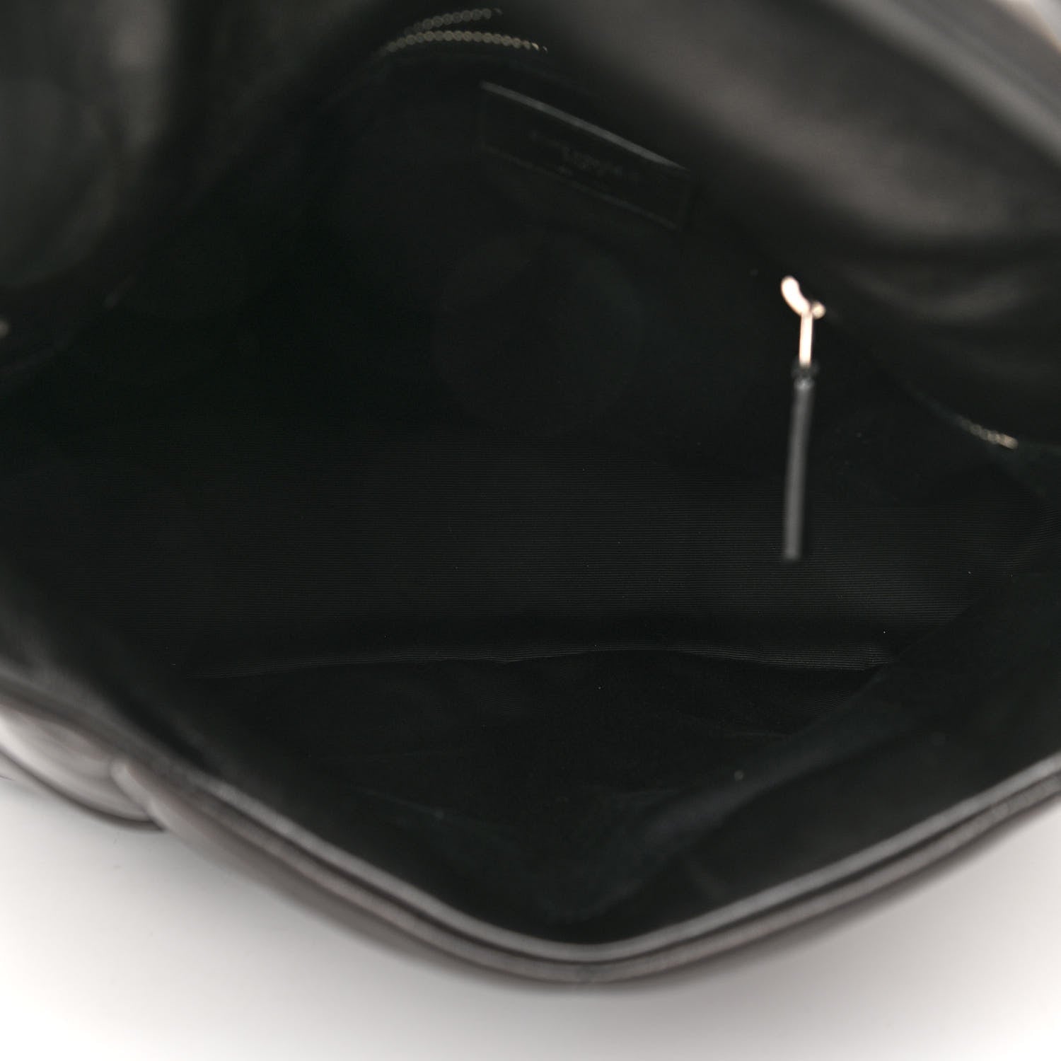 Saint Laurent Lambskin Quilted Medium Loulou Puffer Monogram Chain Satchel Black 5 of 10