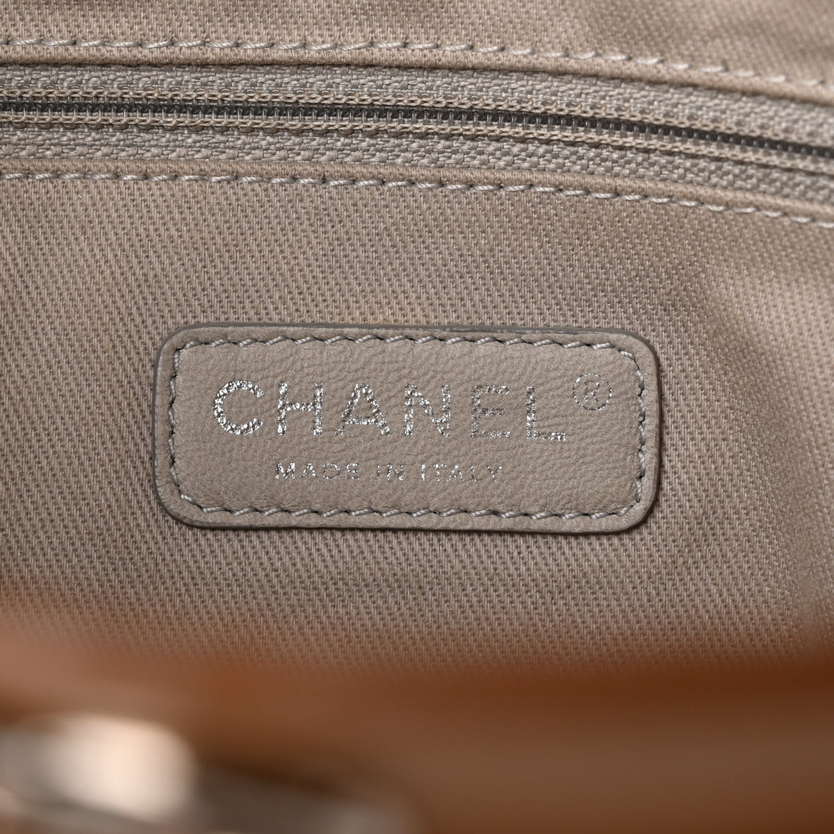 Chanel Aged Calfskin Quilted Be CC Tote Beige 6 of 11
