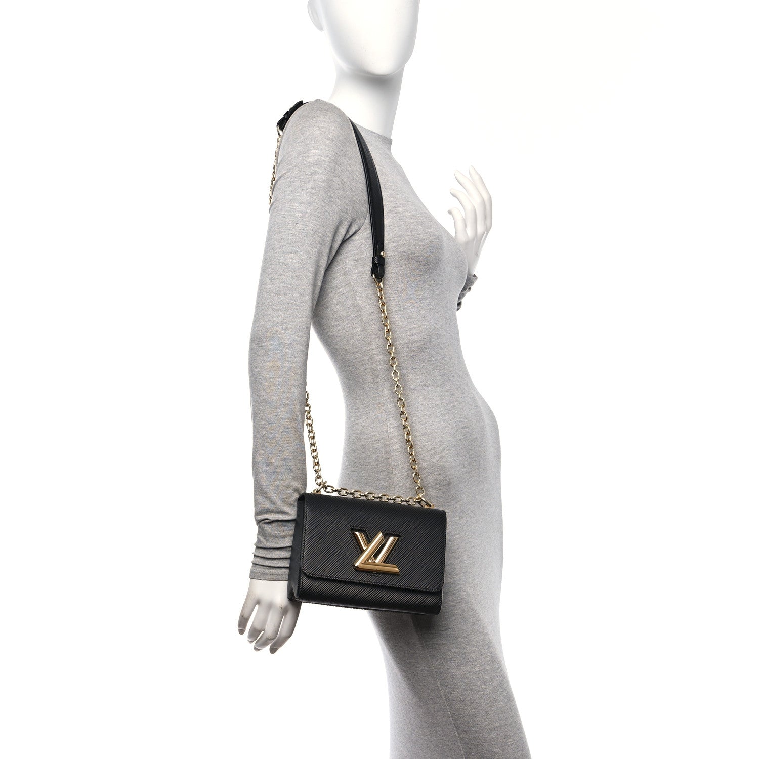 Louis Vuitton Epi Twist Shoulder Bag PM Black 2 of 11