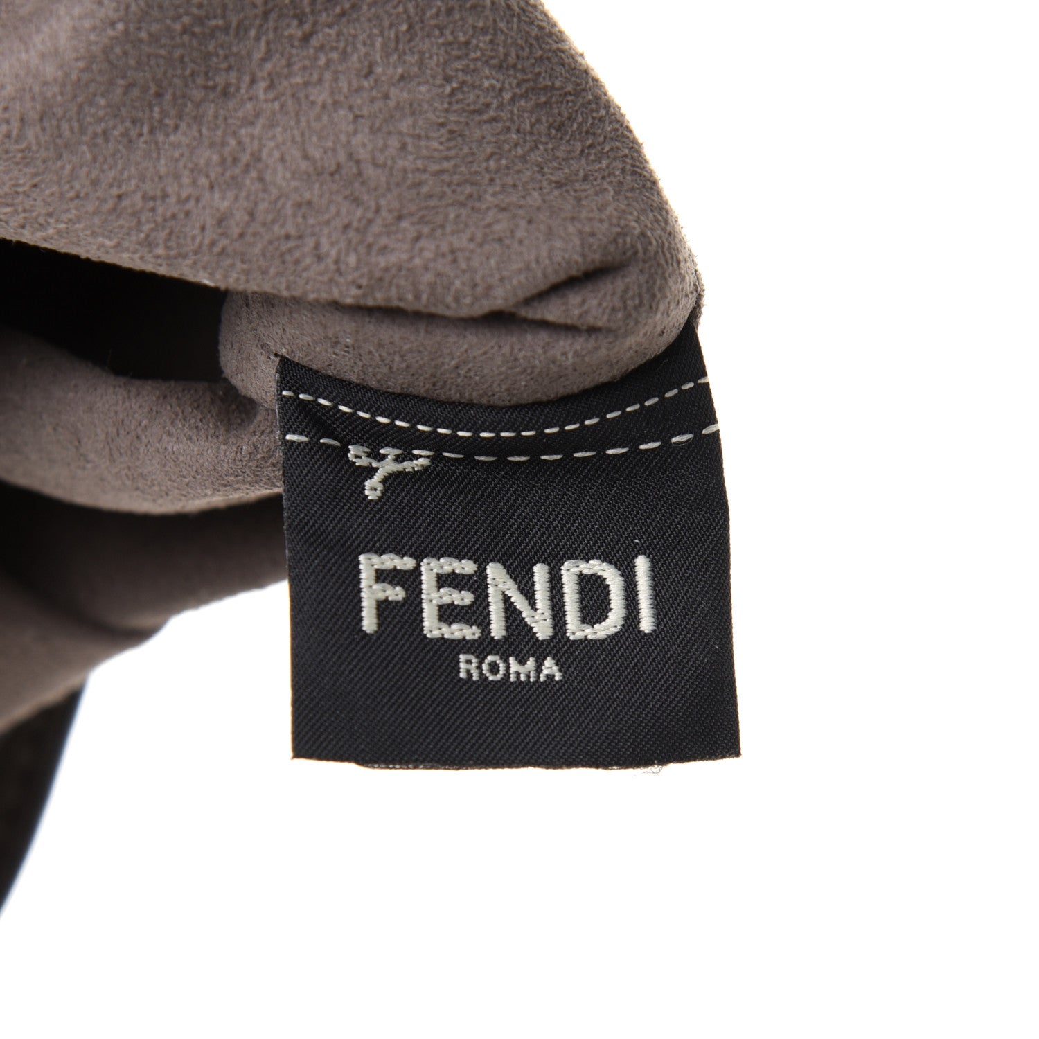 Fendi X FILA Vitello F is Fendi Mania Mini Mon Tresor Bucket Bag White 8 of 15