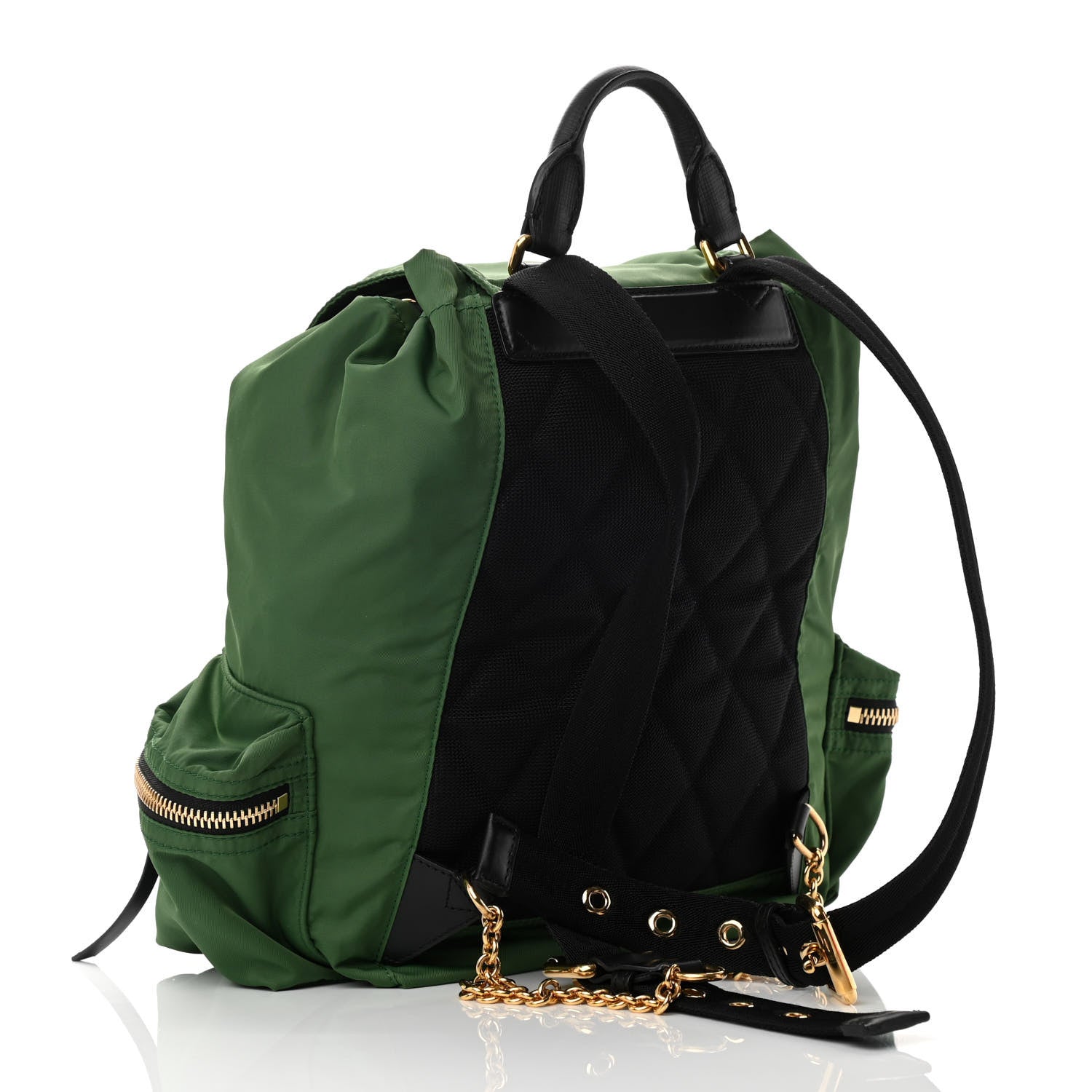 Burberry Nylon Medium Rucksack Backpack Green 3 of 11