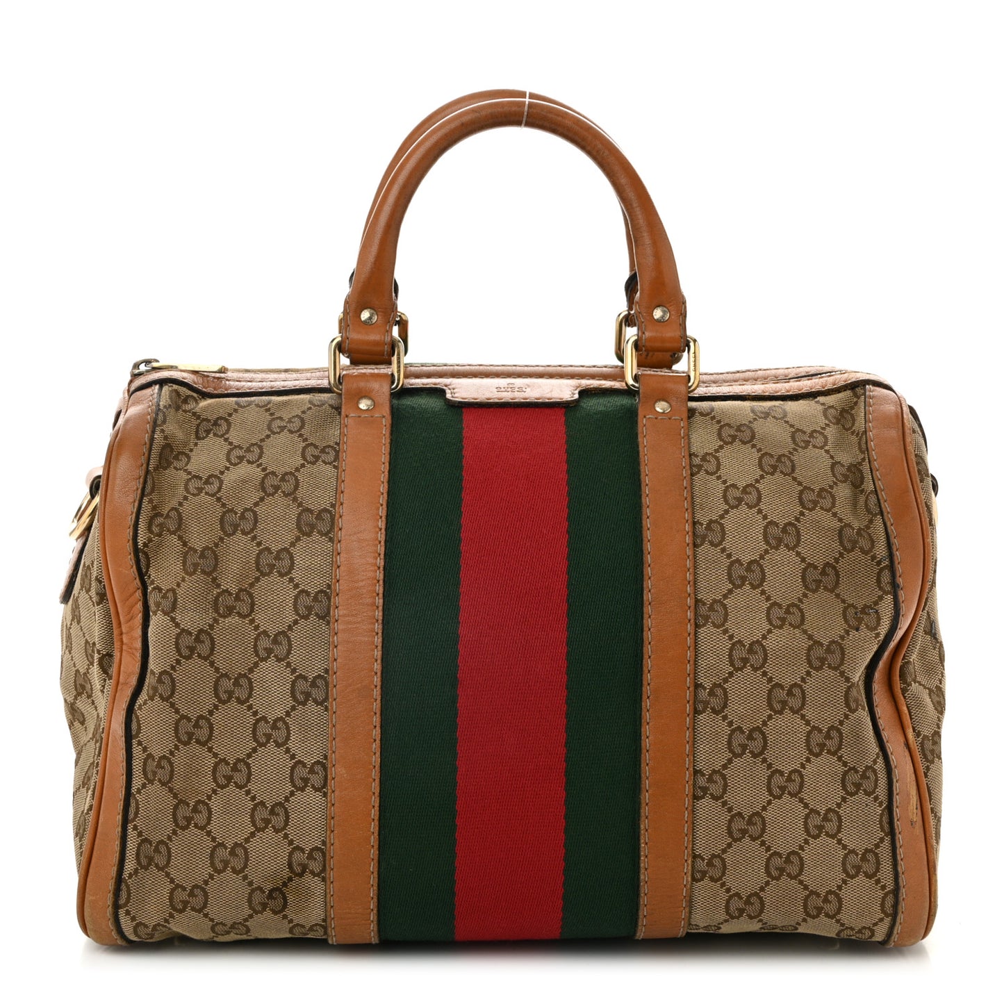 Monogram Vintage Web Medium Boston Tan