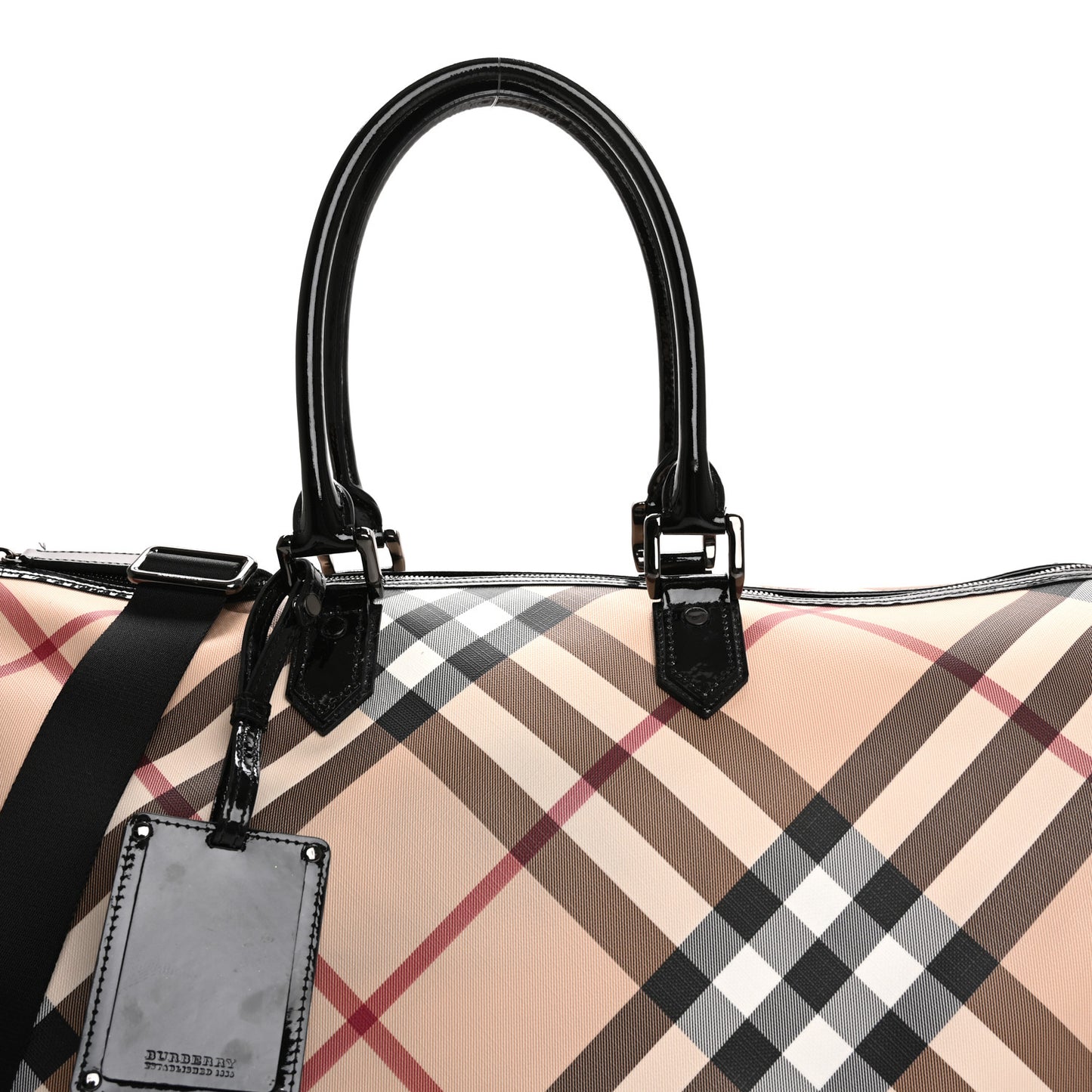 Supernova Check Duffle Bag Black