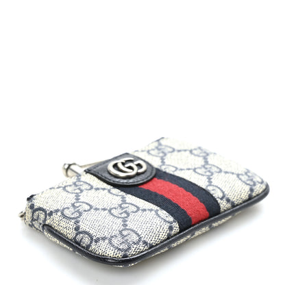 Gucci GG Supreme Monogram Web Ophidia Key Case Beige Blue 4 of 7