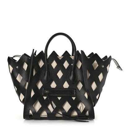 Celine Calfskin Medium Cutout Phantom Luggage Black 1 of 8