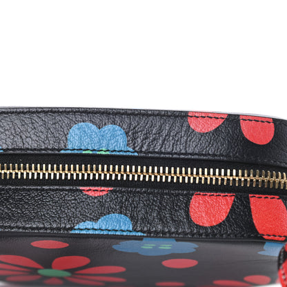 Saint Laurent Calfskin Floral Print Small Classic Monogram Camera Bag Black 11 of 11